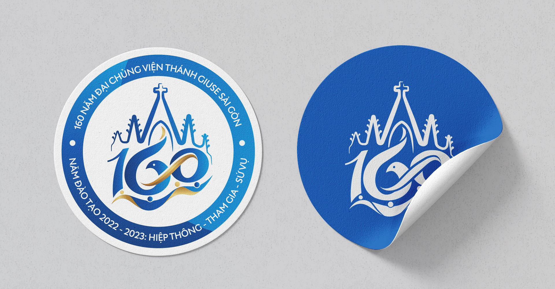 Logo mừng kỉ niệm 160 năm Đại chủng viện Thánh Giuse Sài Gòn 01